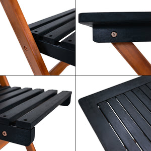 Ensemble de mobilier de jardin Altamura 5 pièces en bois d'acacia certifié FSC® [en.casa]