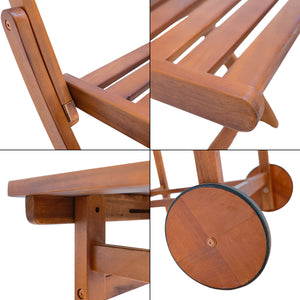 Ensemble de mobilier de jardin Ancarano 5 pièces Bois d'acacia certifié FSC® [en.casa]