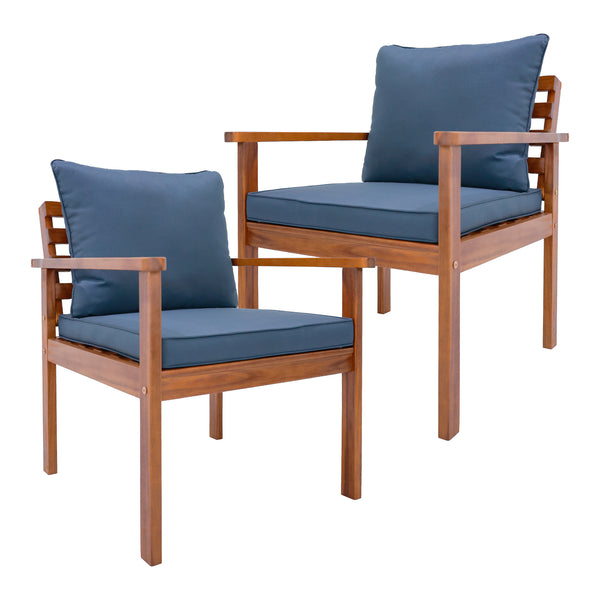 Ensemble de meubles de jardin Brittoli 4 pièces en bois d'acacia certifié FSC® [en.casa]