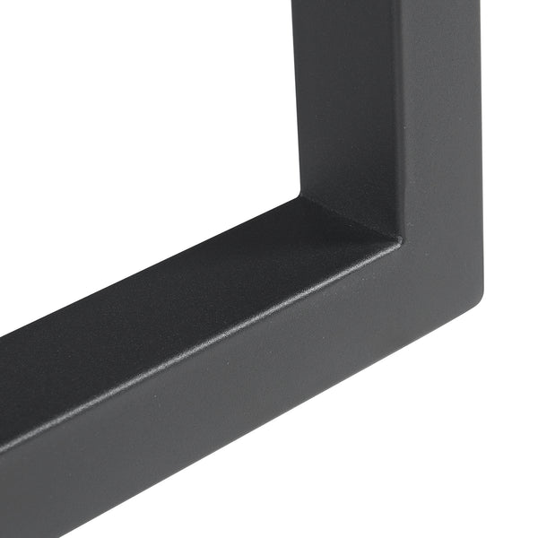 Ensemble de 2 pieds de table Lunderskov 35x50cm Noir [en.casa]