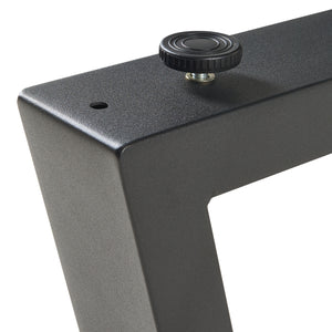 Ensemble de 2 pieds de table Lyngby 72x55/70cm Noir [en.casa]