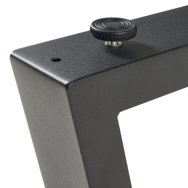 Ensemble de 2 pieds de table Lyngby 72x55/70cm Noir [en.casa]