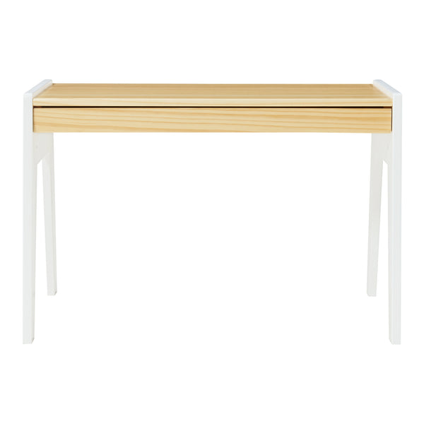 Bureau d'enfant avec chaise Skinnskatteberg Bois/Blanc [en.casa]