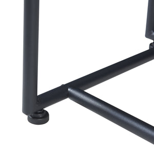 Console Nordfron 120x40x75 cm Marbre, blanc [en.casa]