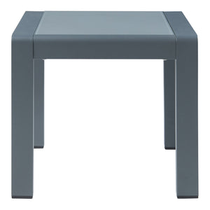 Salon de jardin 2 pièces Avise table d'appoint avec fauteuil anthracite gris foncé casa.pro