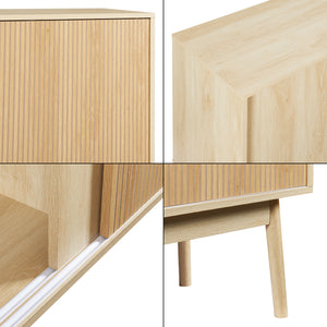 Buffet Landskrona 115x40x90 cm aspect chêne [en.casa]