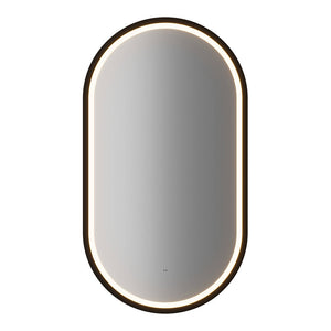 Meuble-lavabo Skelbolu 50x57x39 cm Miroir LED Aspect chêne [en.casa]