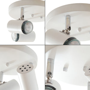 Plafonnier Bathgate 3 x GU10 Blanc [lux.pro]