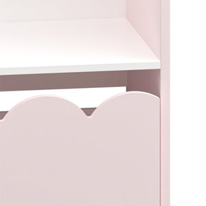 Étagère pour enfants Vestnes 114x91x30 cm Cotton Candy/Blanc [en.casa]