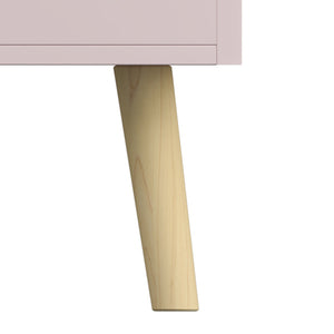 Coffre à jouets Vestnes 60x30x44 cm Cotton Candy/Blanc [en.casa]