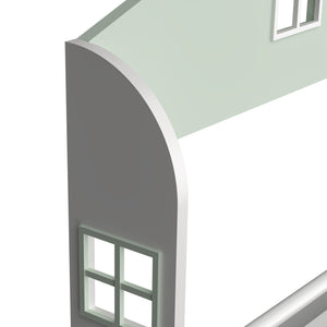 Étagère pour enfants Vipsali 106x60x12 cm Vert menthe/Blanc [en.casa]