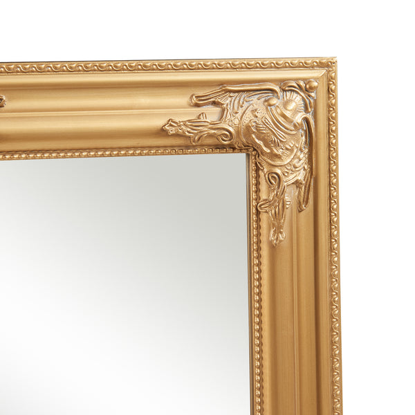 Miroir mural Punkalaidun de style baroque 80x60 cm couleur or [en.casa]