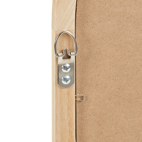 Miroir mural Podena 90x60 cm Naturel [en.casa]