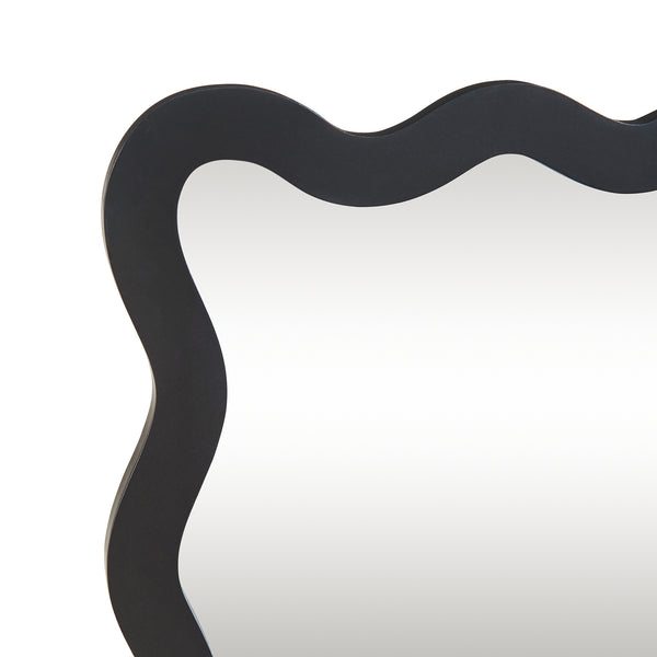 Miroir mural Koster 90x60 cm Noir [en.casa]