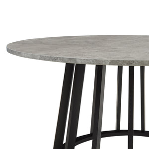 Table basse de salon Buzzard 90 x 45 cm effet béton noir [en.casa]
