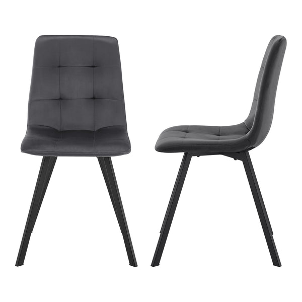 Groupe de repas Hemnes 5 pièces aspect chêne/gris foncé [en.casa]