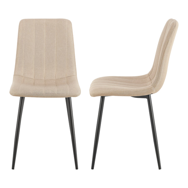 Ensemble de salle à manger Hemnes pour 4 personnes effet chêne / marron clair [en.casa] 