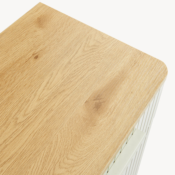 Armoire de salle de bain Ferrersp 80x40x35 cm aspect chêne / couleur sable [en.casa]