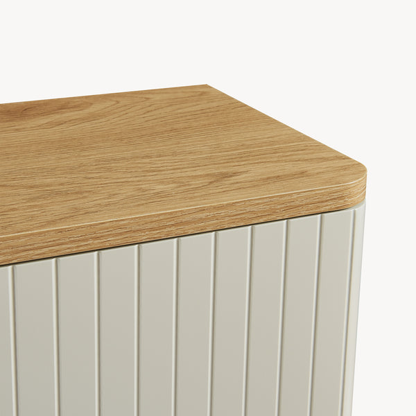 Armoire suspendue Ferrersp 50x45x24 cm aspect chêne / couleur sable [en.casa]