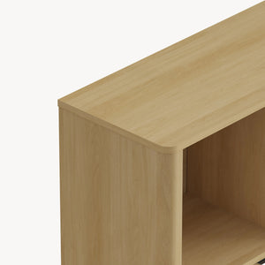 Commode Lukhomso 85 x 75 x 30 cm effet chêne [en.casa]