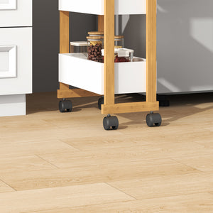 Chariot Varulta 80x41x20 cm Nature/Blanc [en.casa]