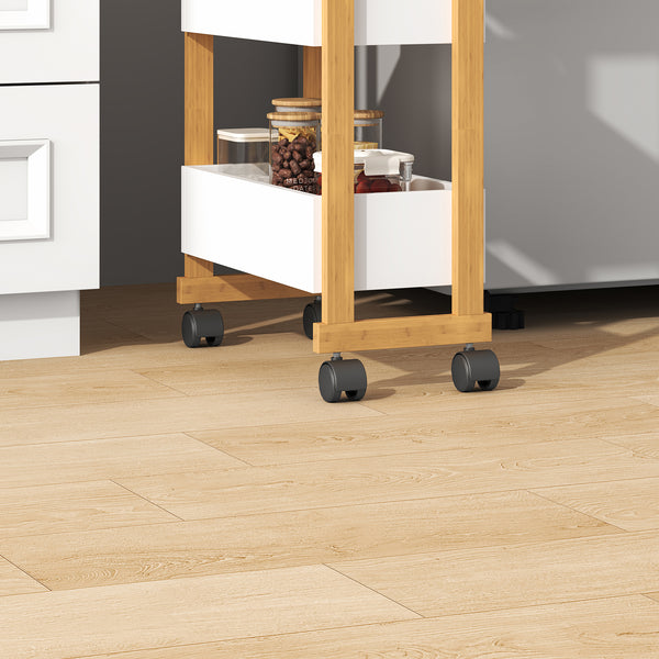 Chariot Varulta 80x41x20 cm Nature/Blanc [en.casa]