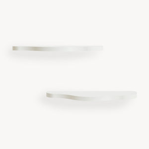 Lot de 2 étagères murales pour enfant Sirlstalo  57 x 19 x 3 cm blanc [en.casa]