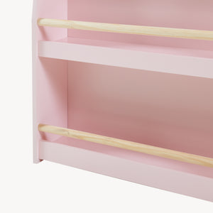 Étagère à livres pour enfants Virer 78 x 60 x 18 cm rose [en.casa]