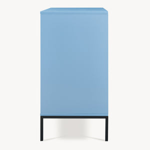 Commode Colwyn 78 x 80 x 40 cm bleu noir [en.casa]