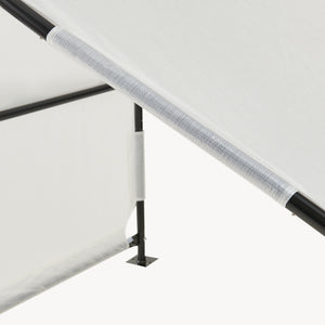 Tente d'extérieur pour chiens Valevali 122 x 122 x 90 cm noir / blanc [en.casa]