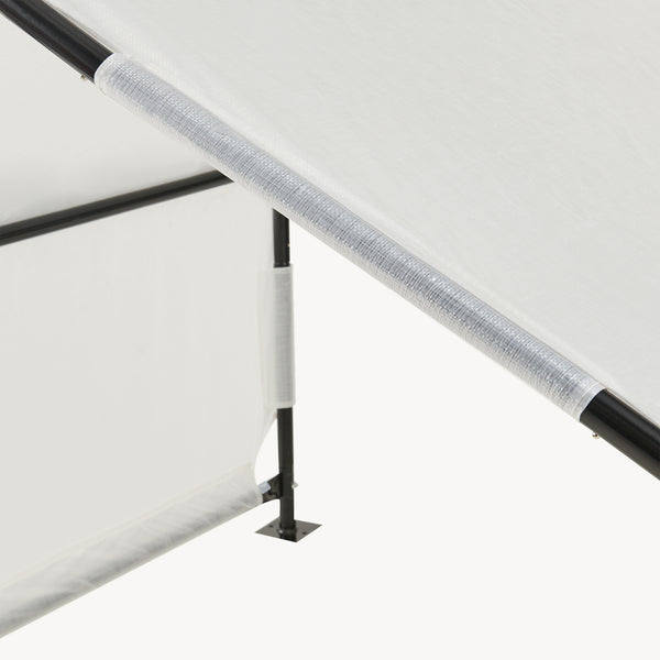 Tente d'extérieur pour chiens Valevali 122 x 122 x 90 cm noir / blanc [en.casa]