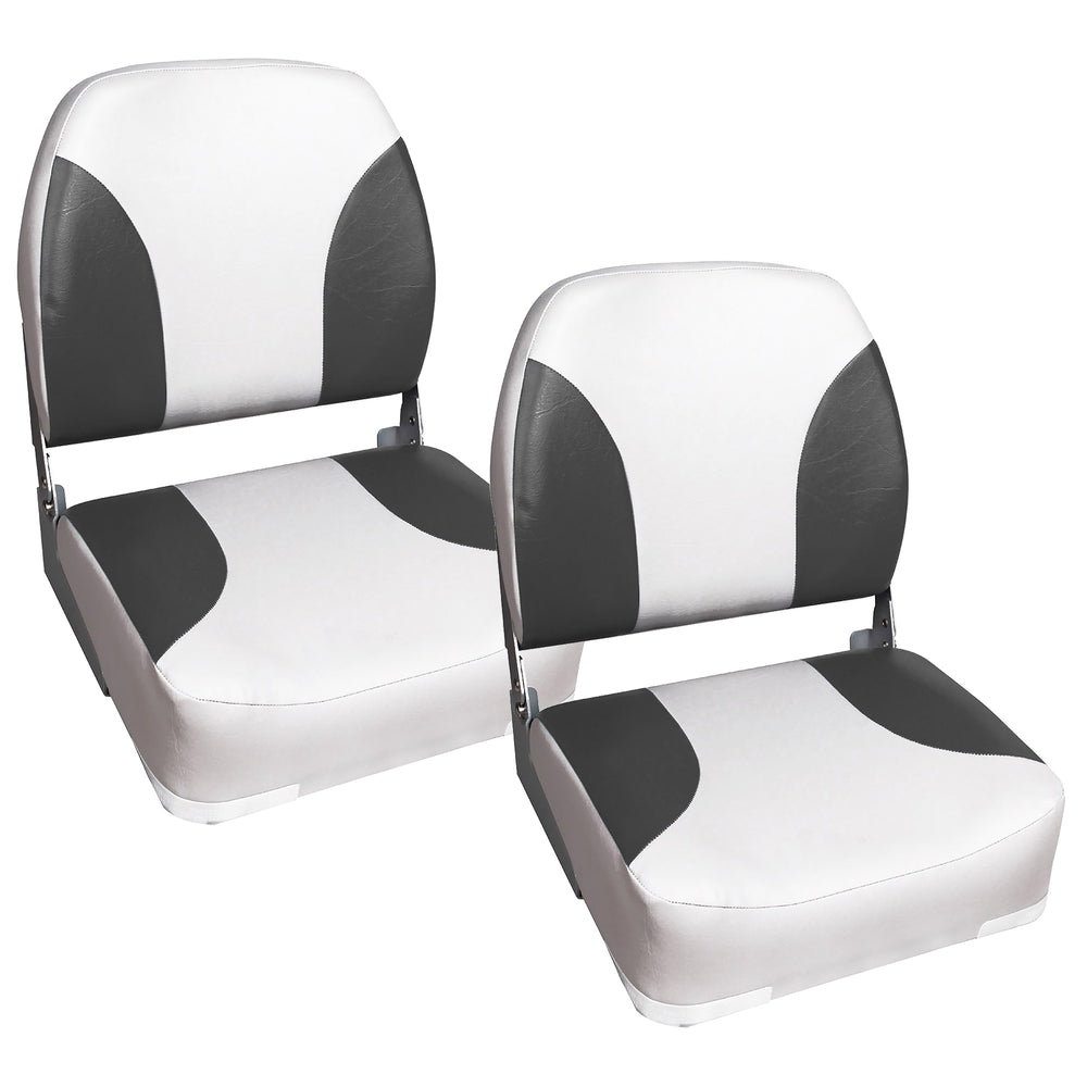Siège Pilot de Bateau Similicuir Métal Plastique 42x39x51 cm Plusieurs Couleurs [pro.tec]