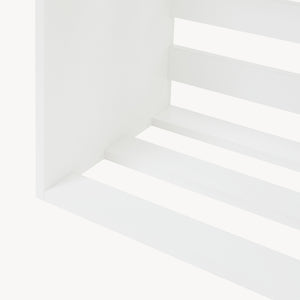 Table d'appoint Rønde 43x64x33 cm Blanc [en.casa]