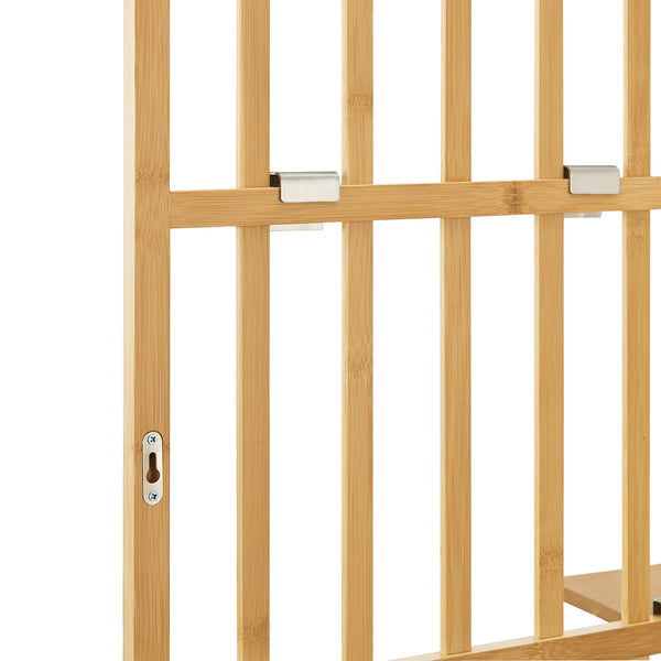 Étagère murale Røst bambou 120 x 80 x 13 cm naturel [en.casa]