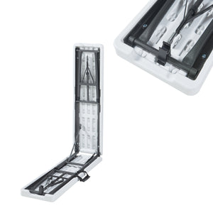 Ensemble banc pliant Ljusnarsberg 2 pièces Blanc [en.casa]