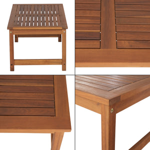 Ensemble de mobilier de jardin Cannole 4 pièces Bois d'acacia Couleur bois [casa.pro]