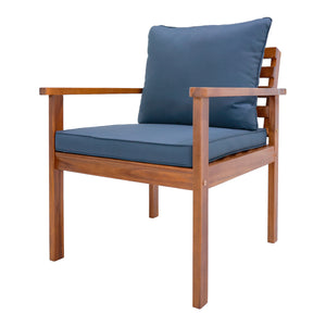 Ensemble de meubles de jardin Brittoli 4 pièces en bois d'acacia certifié FSC® [en.casa]