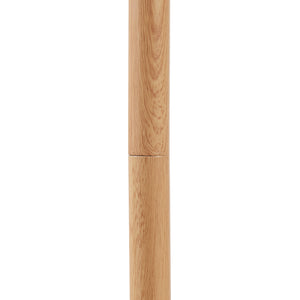Lampadaire Banchory Métal 163 cm Aspect bois/Blanc [lux.pro]