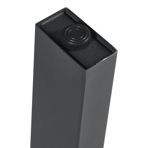 Structure de table Lot de 2 Kraftisried 72x70cm Noir [en.casa]