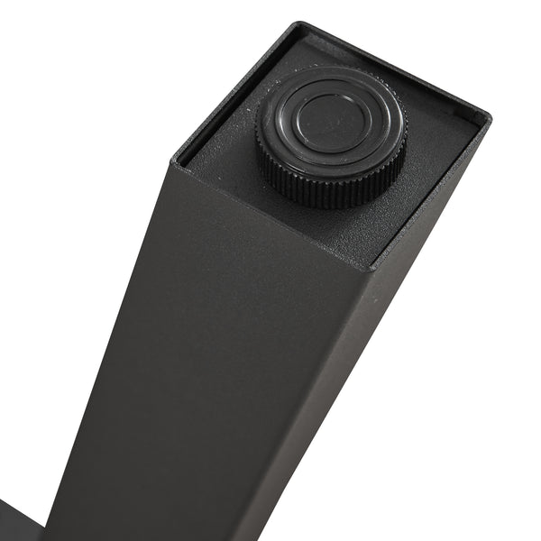 Ensemble de 2 pieds de table Mariager 42x40cm Noir [en.casa]