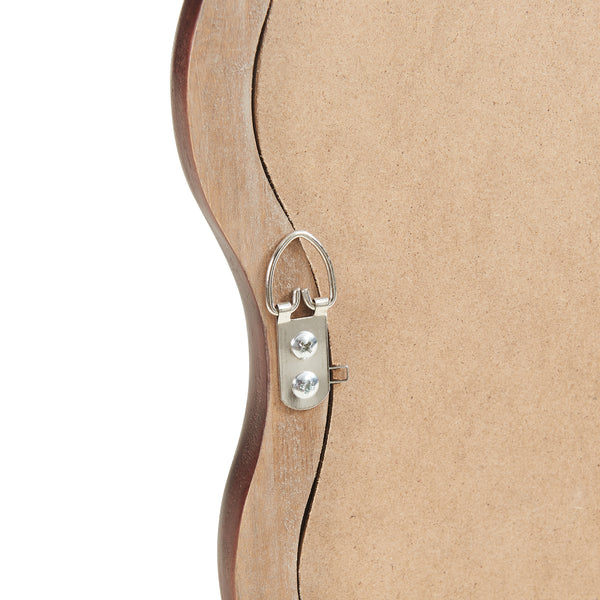 Miroir mural Porloskid 90x60 cm Marron foncé [en.casa]