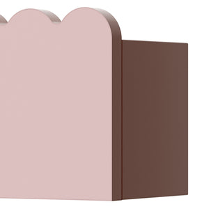 Set de 2 étagères murales pour enfants Vestnes 40 x 10 x 10 cm rose [en.casa