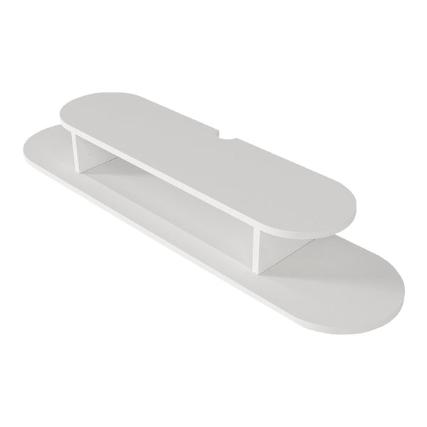 Meuble TV suspendu Targema 120x30x16 cm Blanc [en.casa]