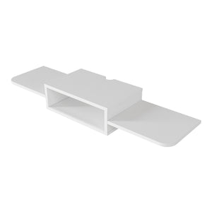Meuble TV bas suspendu Tar 115x30x16 cm Blanc [en.casa]