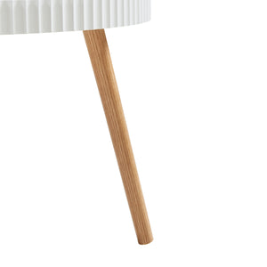 Table basse Bongard Ø60x45 cm Blanc [en.casa]