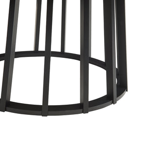 Table basse de salon Buzzard 90 x 45 cm effet béton noir [en.casa]
