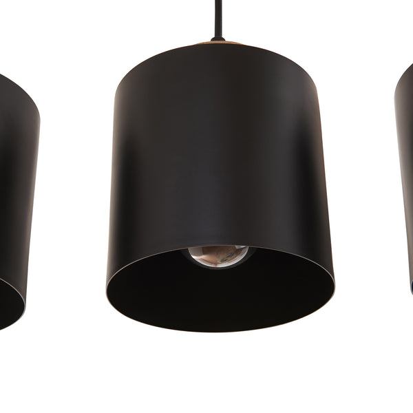 Suspension Posdand 130x90x14 cm Bois/Noir [lux.pro]