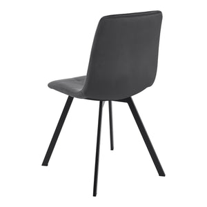 Ensemble de salle à manger Fitjar pour 4 personnes effet béton / gris foncé [en.casa] 