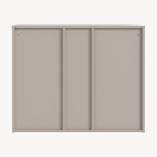 Armoire à dossiers Kliri métallique 100 x 32 x 81 cm couleur camel [en.casa]