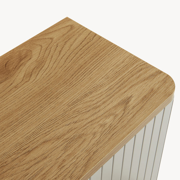 Armoire suspendue Ferrersp 50x45x24 cm aspect chêne / couleur sable [en.casa]